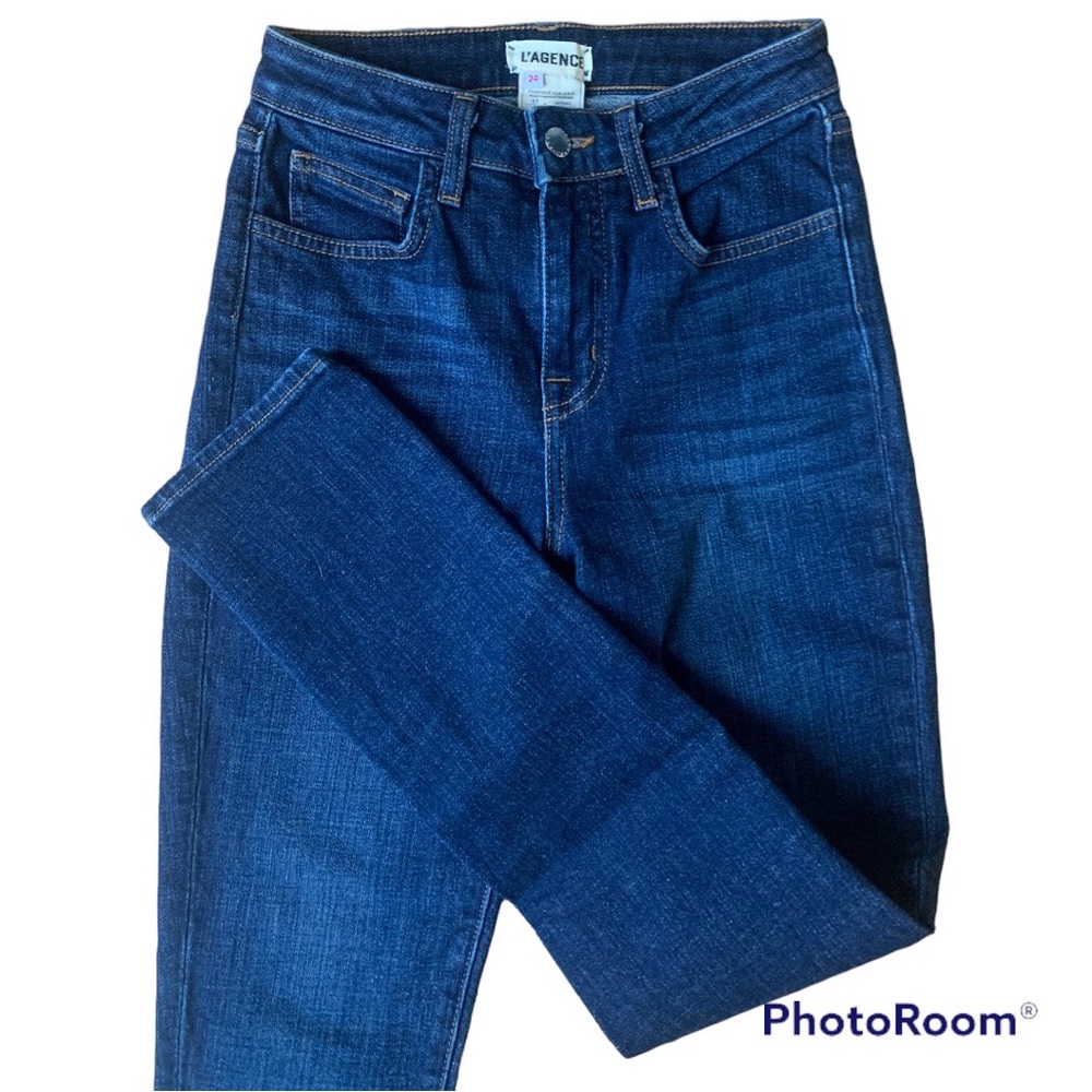 L’Agence High 10 Skinny High Waist Jeans Classic Dark NWOT